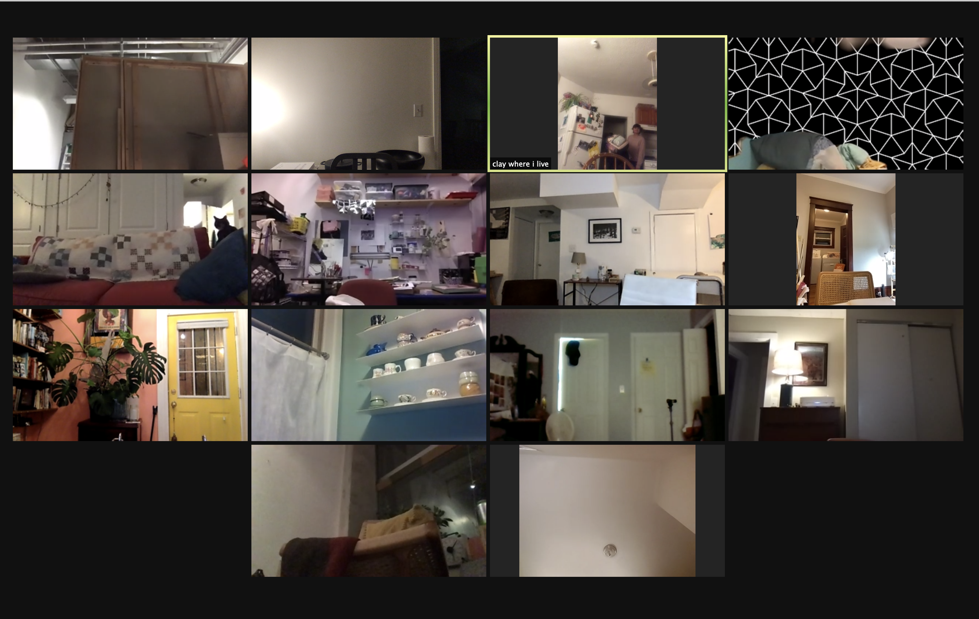 Screenshot of Zoom meeting without any people