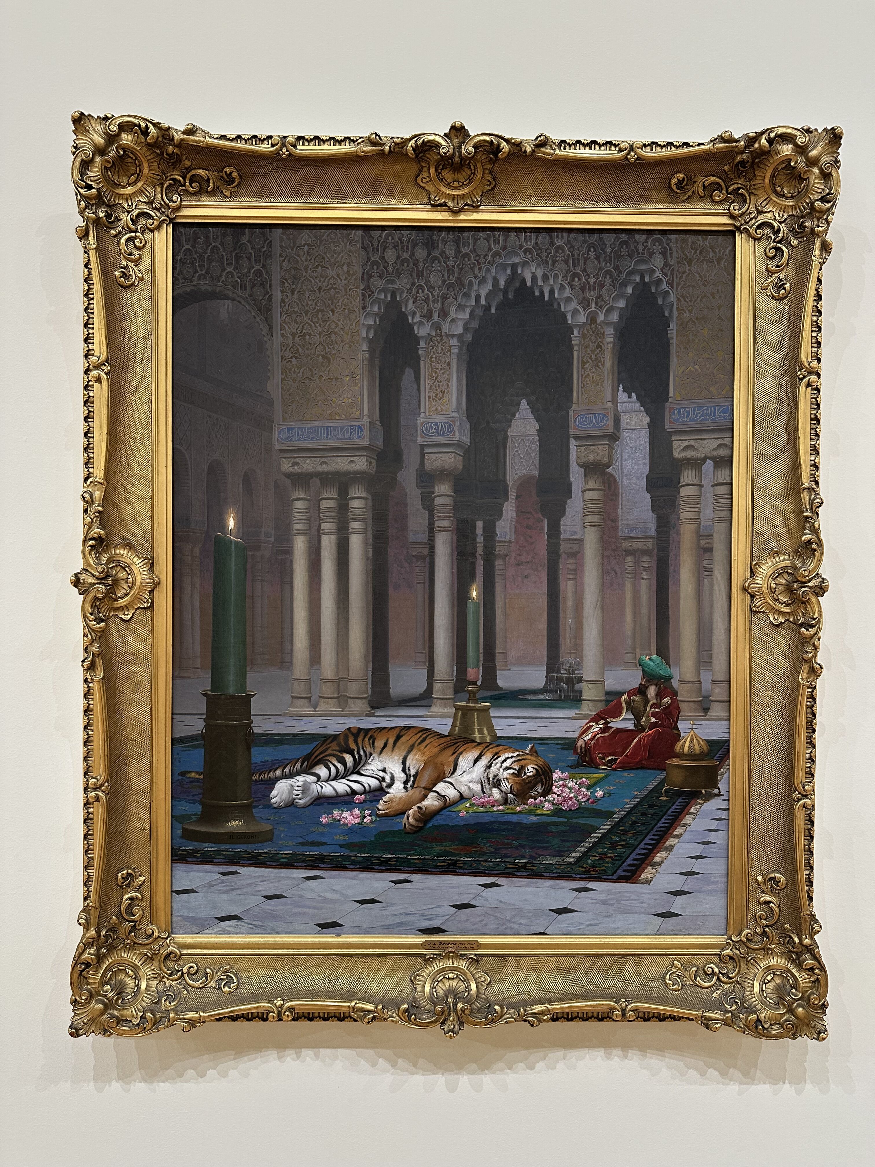 Painting in a gold frame